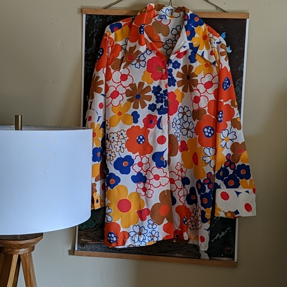Vintage 70s Carole Jue blouse. - Picture 2 of 7